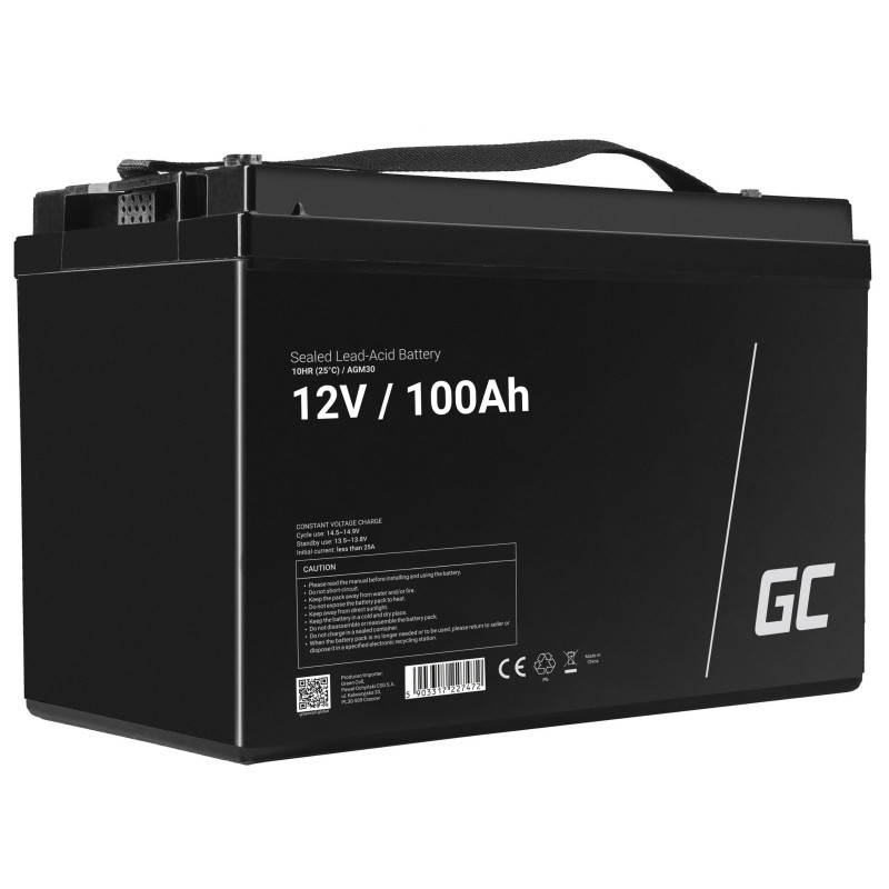 Akumulator GreenCell AGM VRLA 12V 100Ah AGM30
