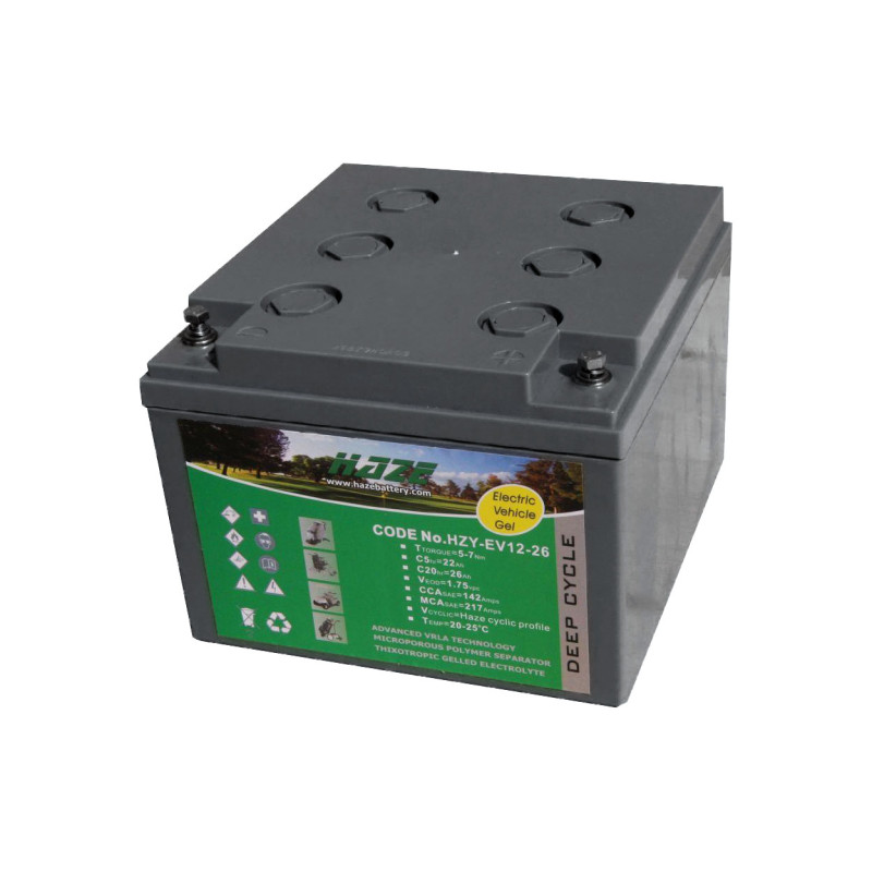 Akumulator Haze GEL 12V 26Ah HZYEV12-26