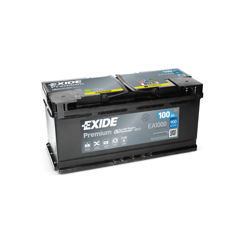 Akumulator Exide Premium 12V 100Ah 900A P+ EA1000