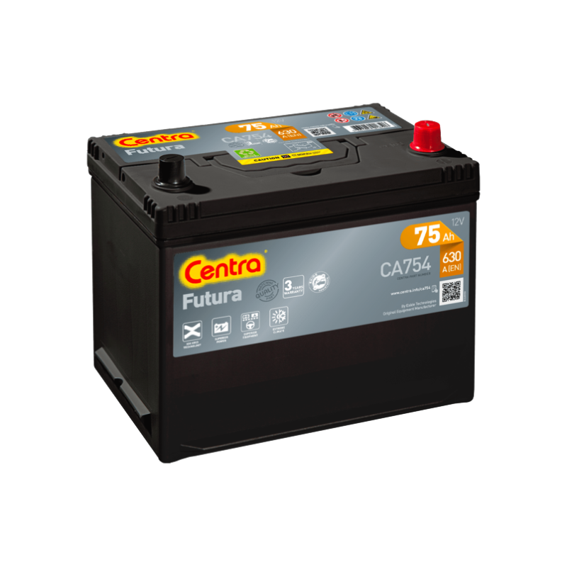 Akumulator Centra Futura 12V 75Ah 630A P+ CA754