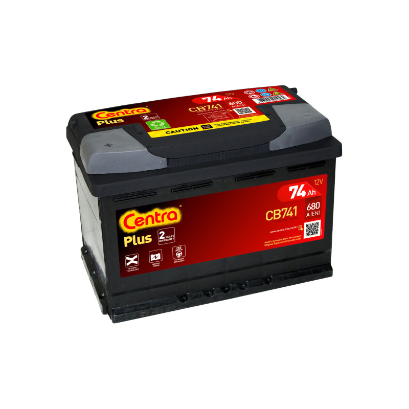 Akumulator Centra Plus 12V 74Ah 680A L+ CB741