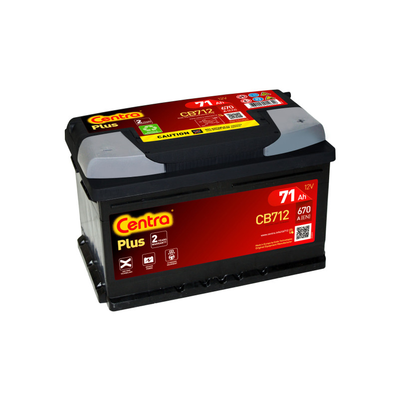 Akumulator Centra Plus 12V 71Ah 670A P+ CB712
