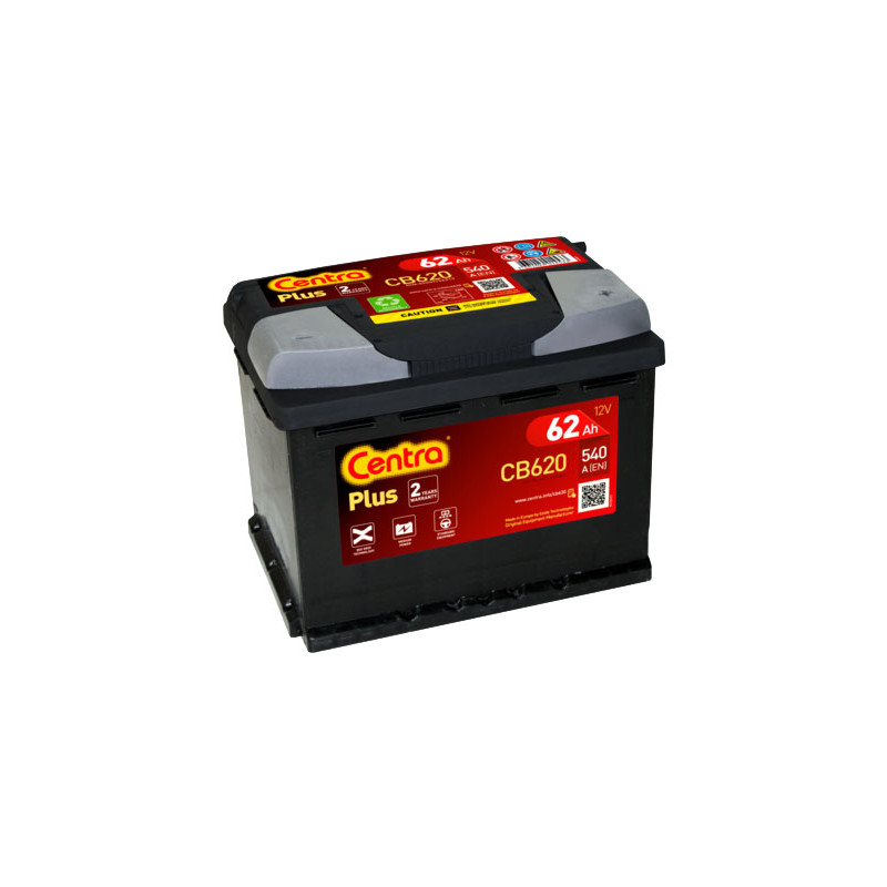 Akumulator Centra Plus 12V 62Ah 540A P+ CB620