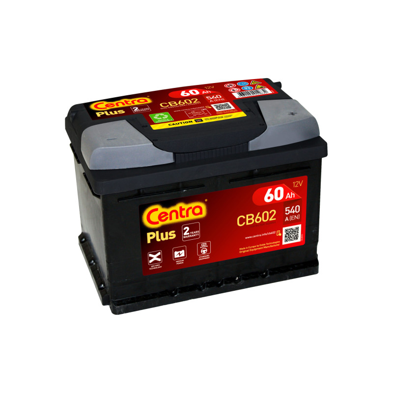 Akumulator Centra Plus 12V 60Ah 540A P+ CB602
