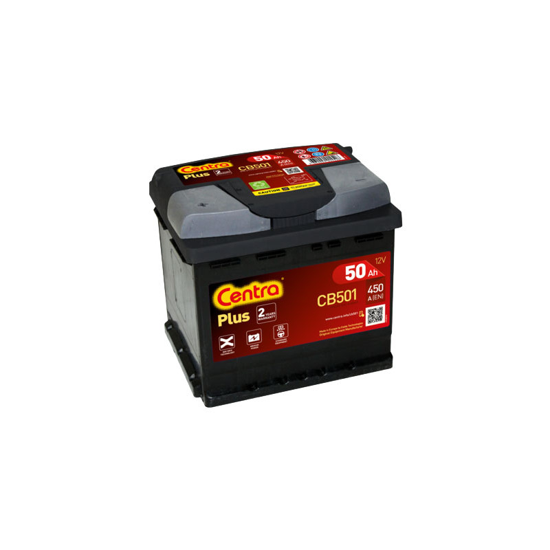 Akumulator Centra Plus 12V 50Ah 450A L+ CB501