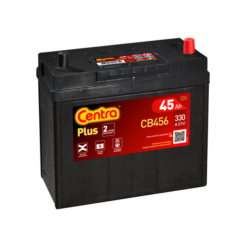 Akumulator Centra Plus 12V 45Ah 330A P+ CB456