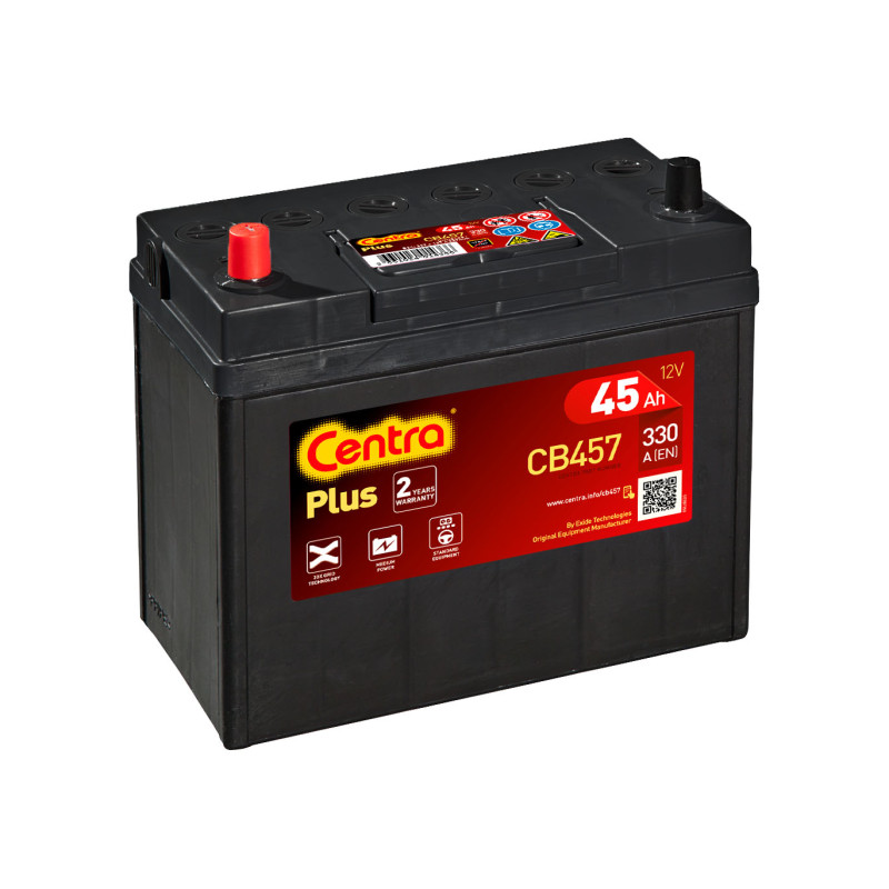 Akumulator Centra Plus 12V 45Ah 330A L+ CB457