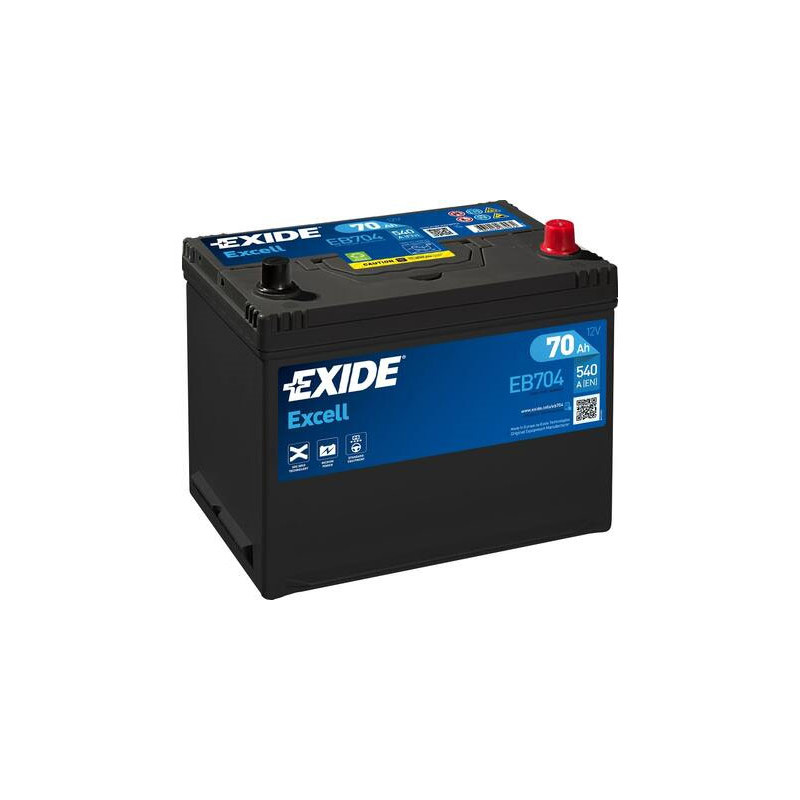 Akumulator Exide Excell 12V 70Ah 540A P+ EB704