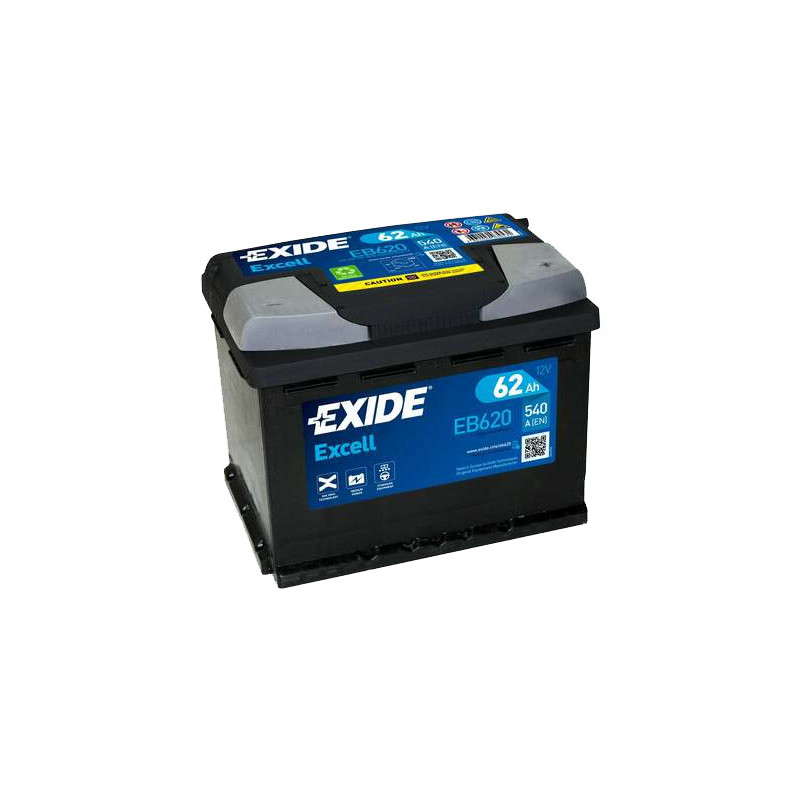Akumulator Exide Excell 12V 62Ah 540A P+ EB620