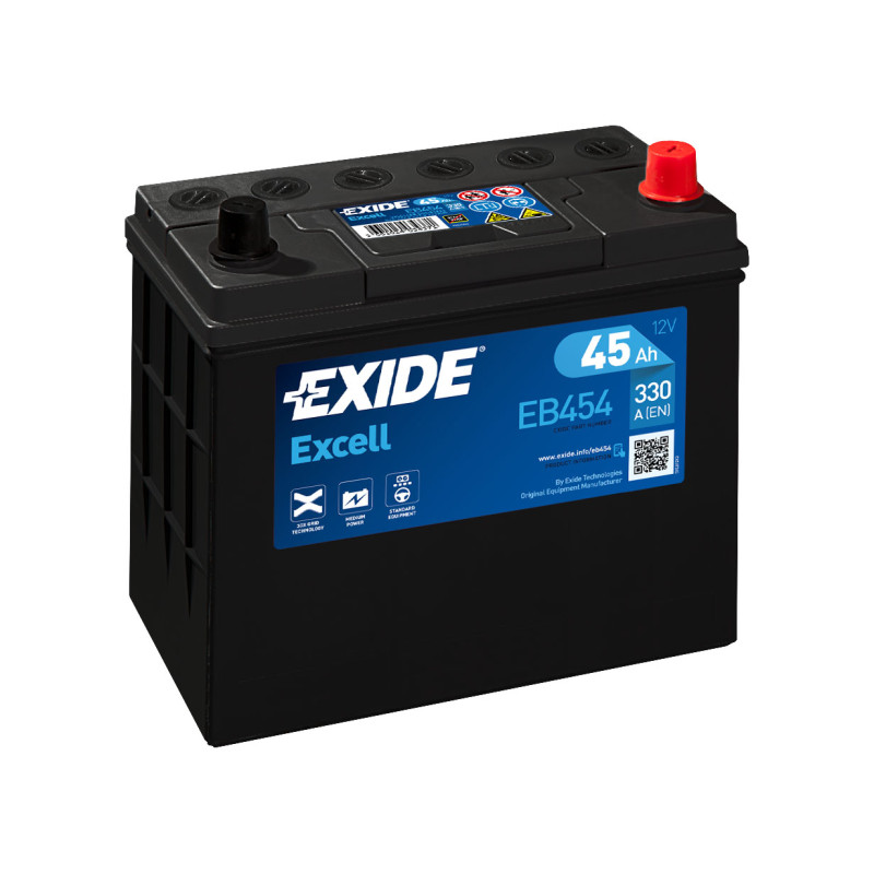 Akumulator Exide Excell 12V 45Ah 330A P+ EB454