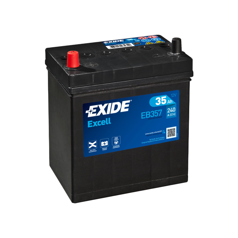 Akumulator Exide Excell 12V 35Ah 240A L+ EB357
