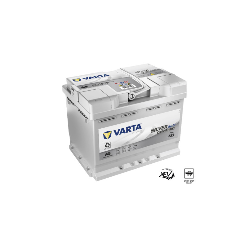 Akumulator Varta SilverD AGM 12V 60Ah 680A P+ A8