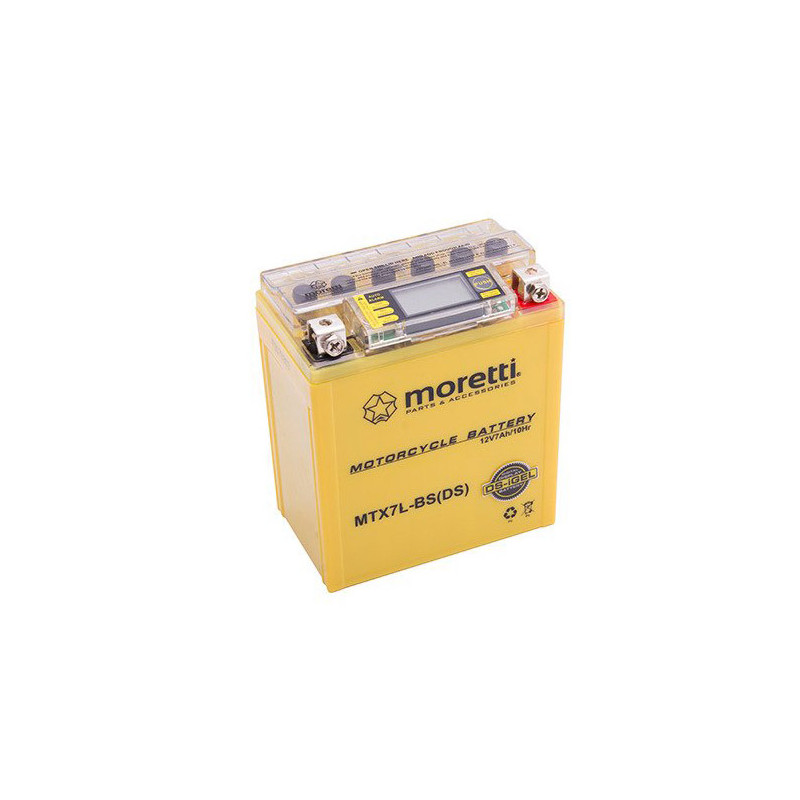 Akumulator Moretti GEL 12V 7Ah 65A P+ MTX7L-BS-DS