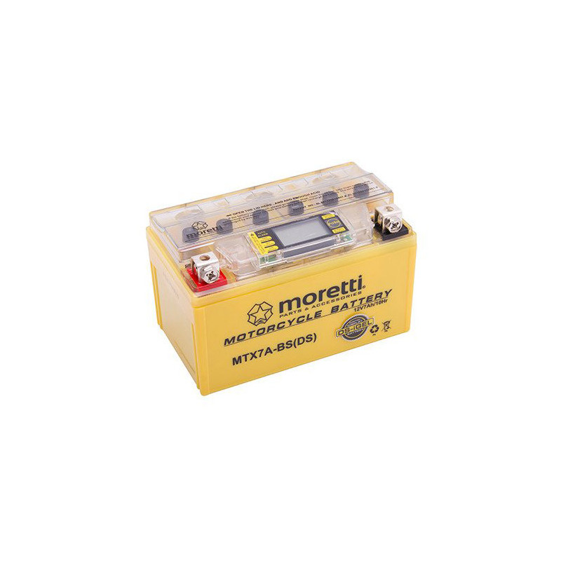 Akumulator Moretti GEL 12V 7Ah 90A L+ MTX7A-BS-DS
