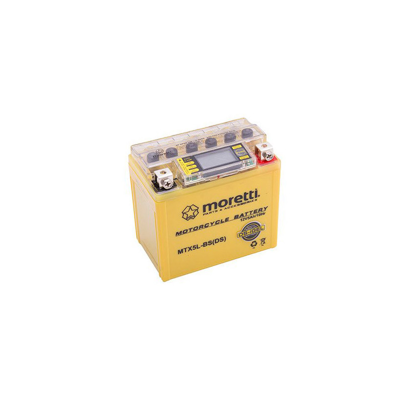 Akumulator Moretti GEL 12V 5Ah 70A P+ MTX5L-BS-DS