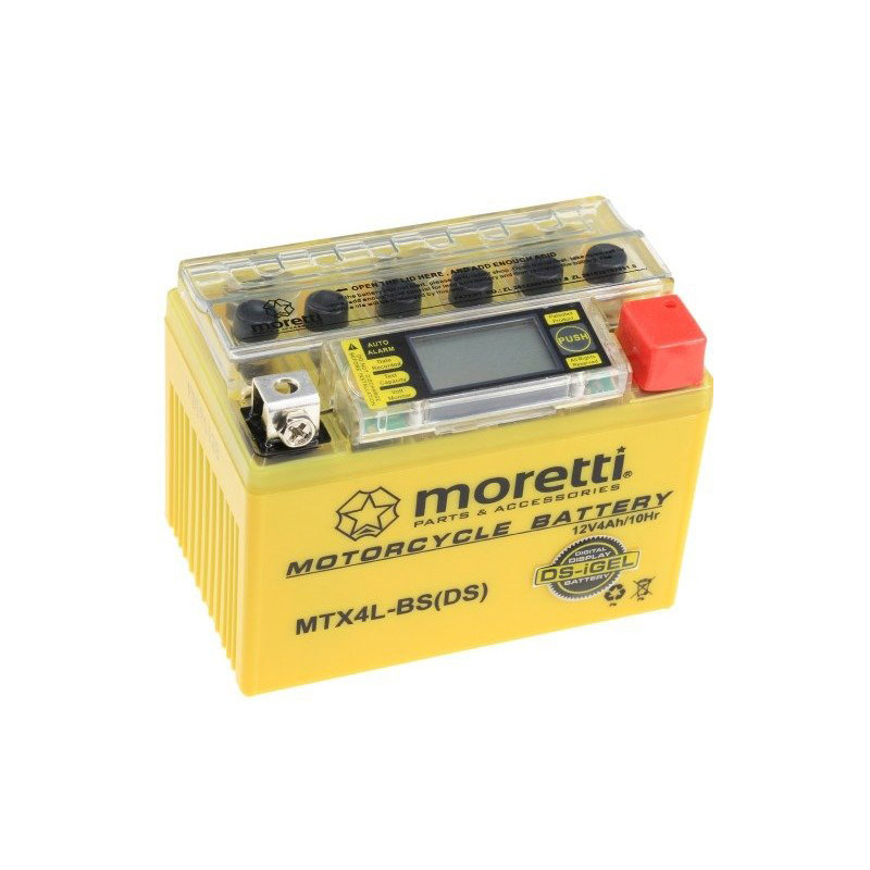 Akumulator Moretti GEL 12V 4Ah 50A P+ MTX4L-BS-DS