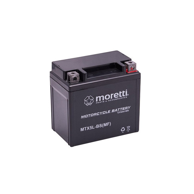 Akumulator Moretti GEL 12V 5Ah 70A P+ MTX5L-BS-MF
