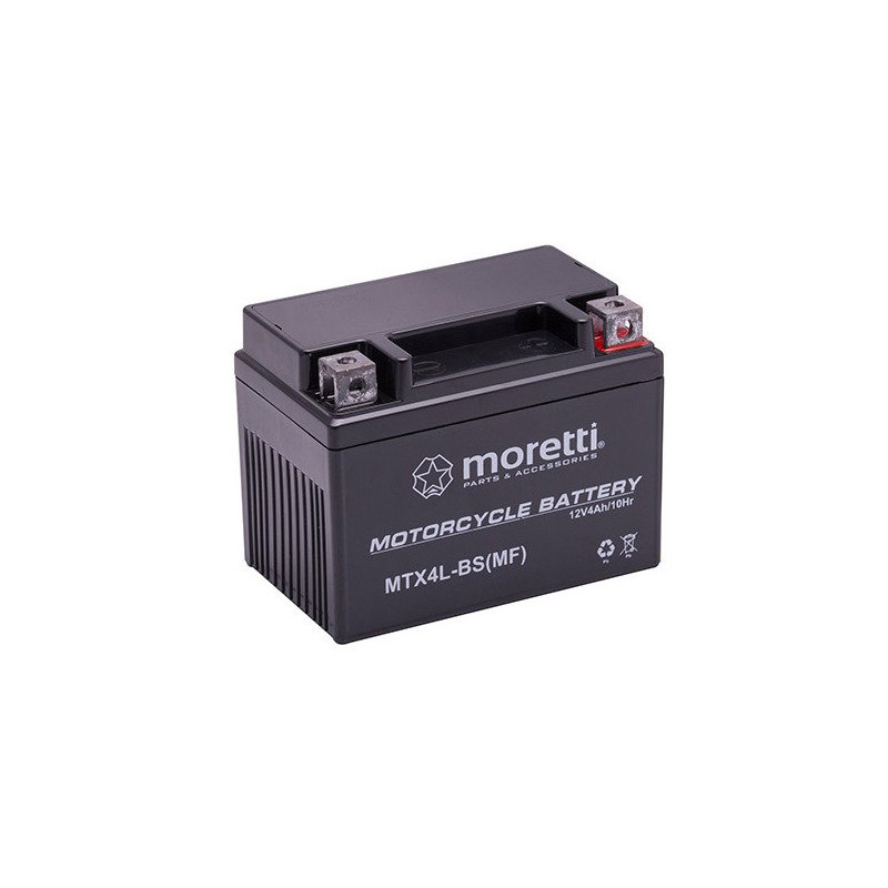 Akumulator Moretti GEL 12V 4Ah 50A P+ MTX4L-BS-MF
