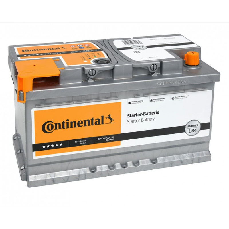 Akumulator Continental LB4 12V 85Ah 760A P+ 2800012024280