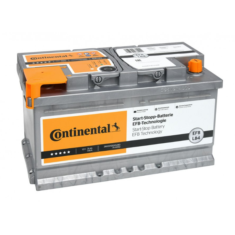 Akumulator Continental LB4 EFB 12V 75Ah 730A P+ 2800012005280