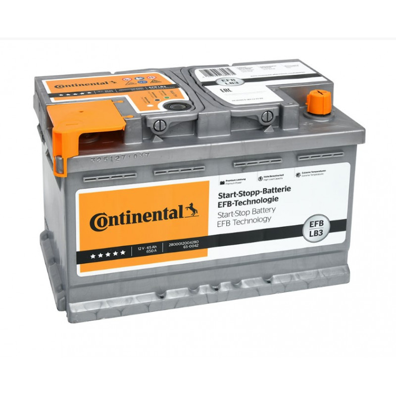 Akumulator Continental LB3 EFB 12V 65Ah 650A P+ 2800012004280