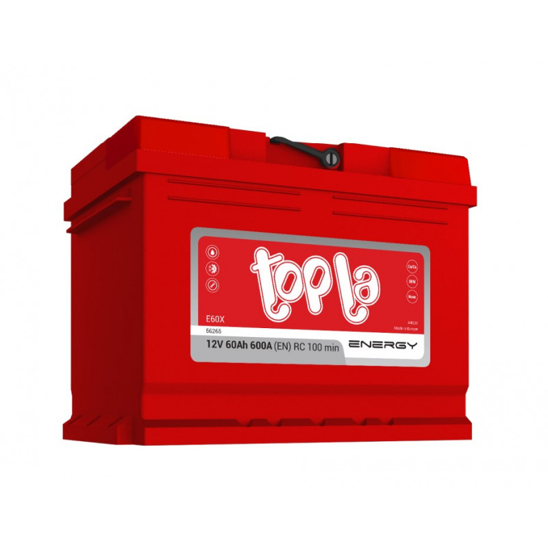 Akumulator Topla Energy 12V 60Ah 600A L+ E60X