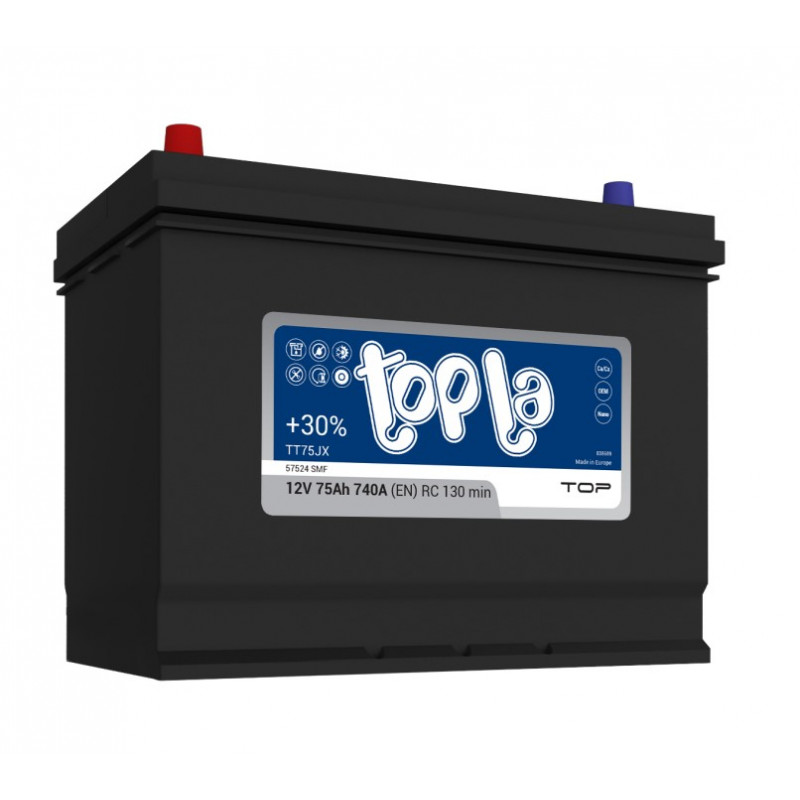 Akumulator Topla Top JAP 12V 75Ah 740A L+ TT75JX