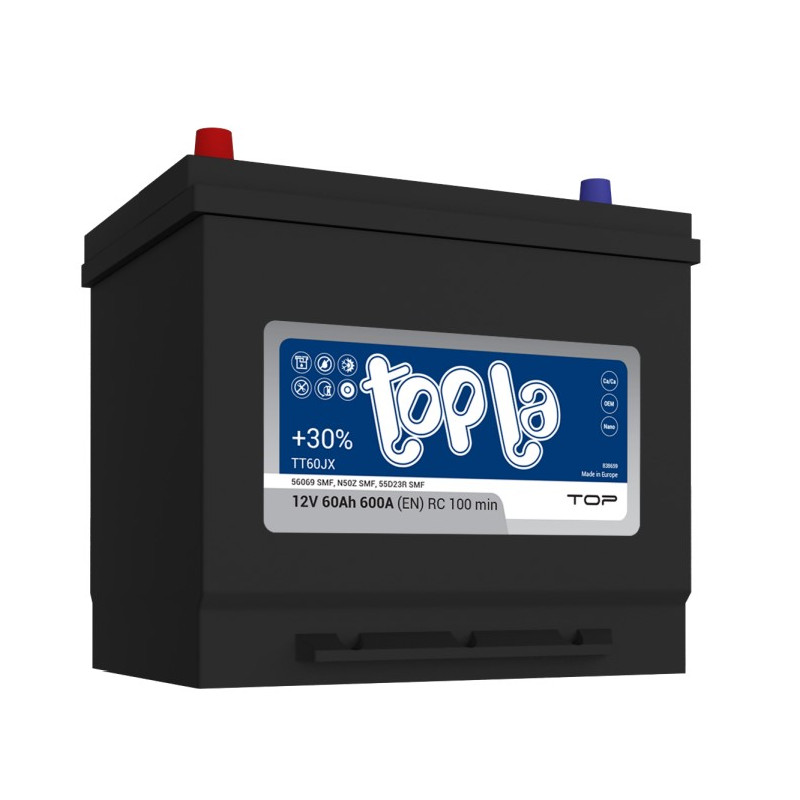 Akumulator Topla Top JAP 12V 60Ah 600A L+ TT60JX