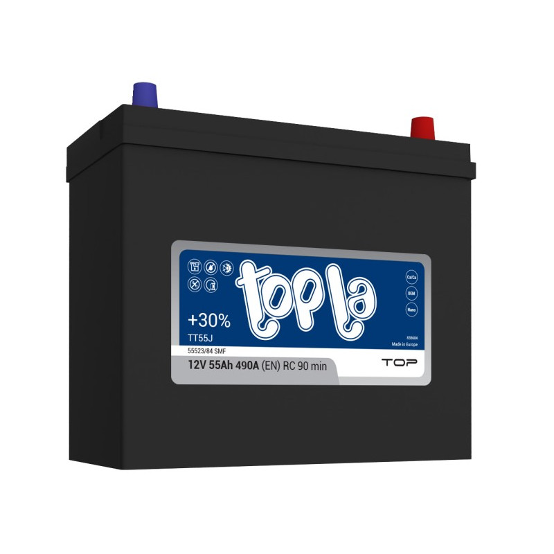 Akumulator Topla Top JAP 12V 55Ah 490A P+ TT55J