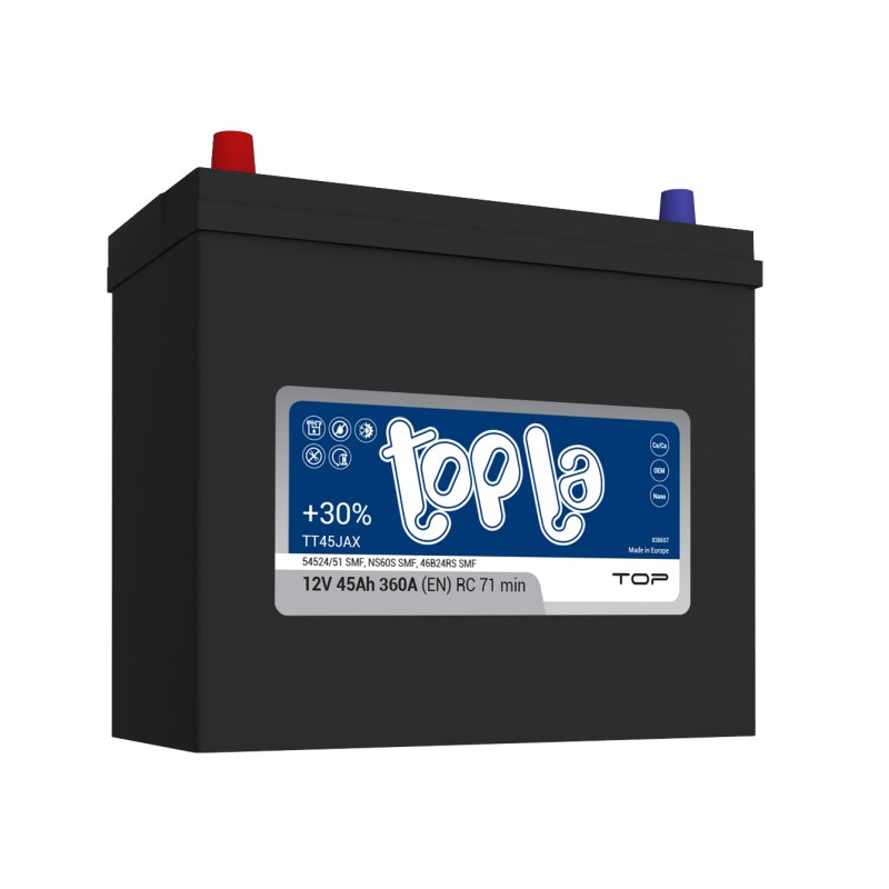Akumulator Topla Top JAP 12V 45Ah 360A L+ TT45JAX